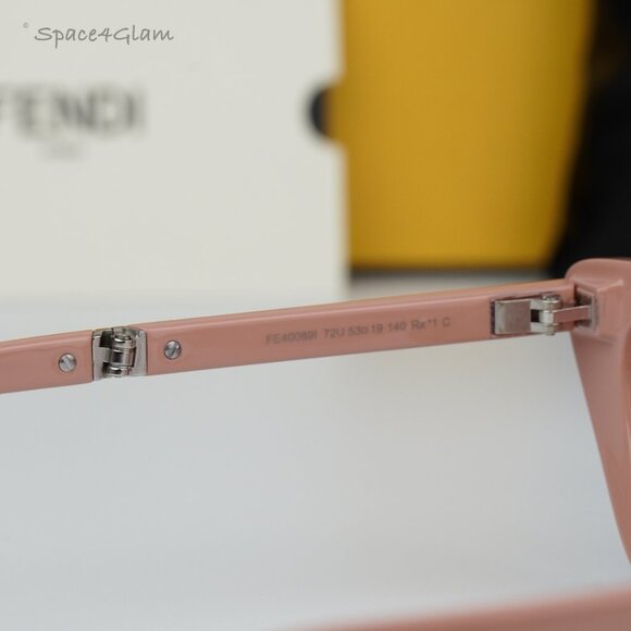 NEW Fendi FE40089I 72U FOLDING Pink Mirror Pattern Women Cat Eye Sunglasses main image 7